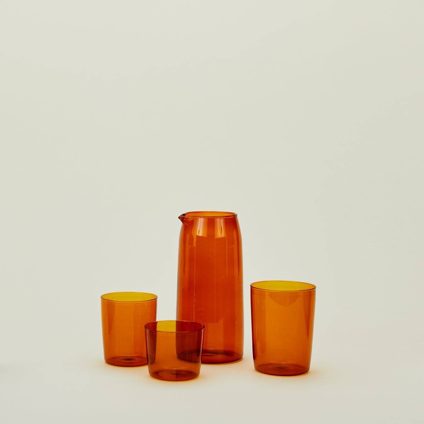 ESSENTIAL GLASSWARE - SET OF 4, TERRACOTTA: MEDIUM