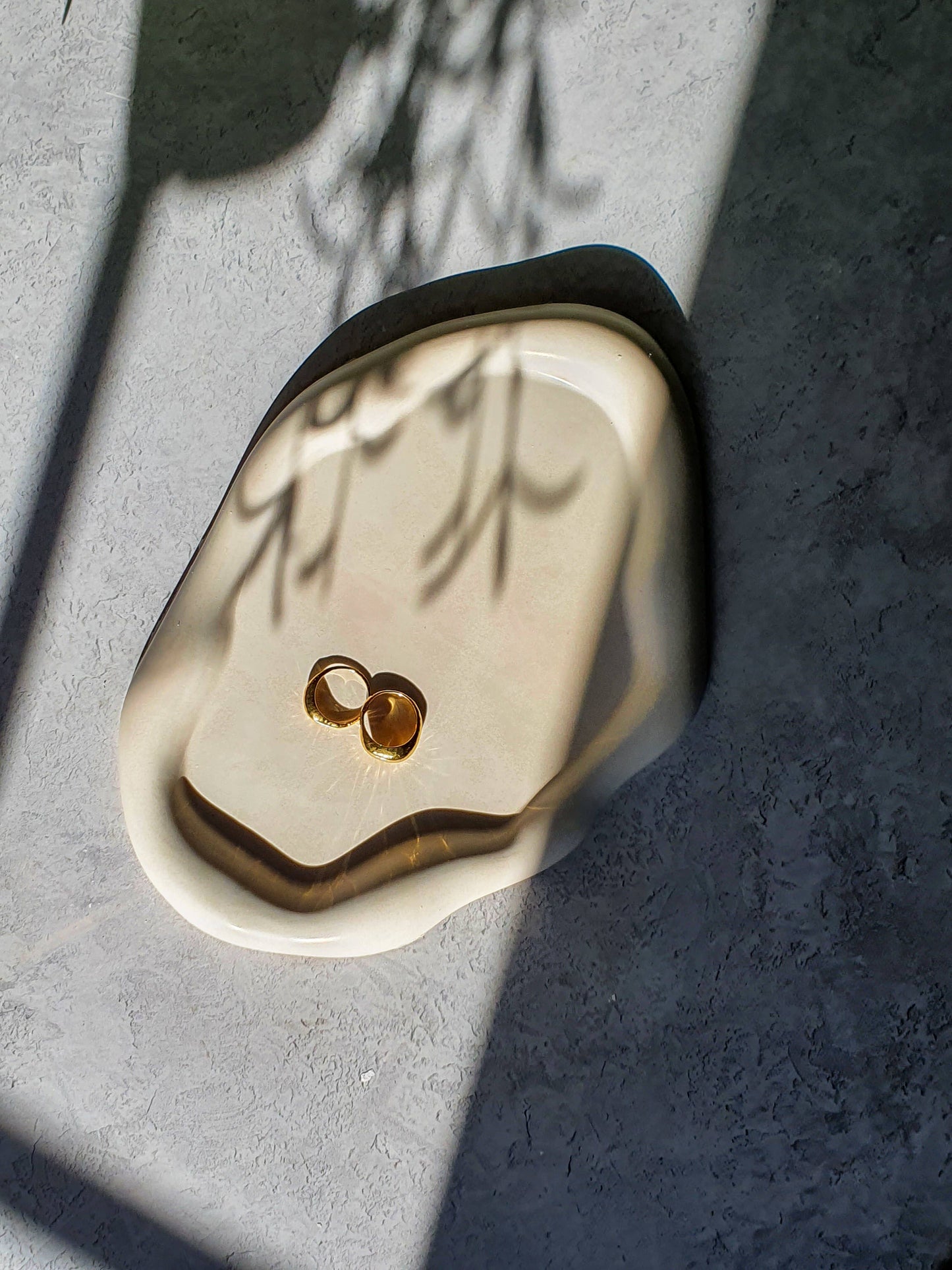 Irregular Cloudy Curvy Tray- Jewellery Holder - Home Decor: Terracotta