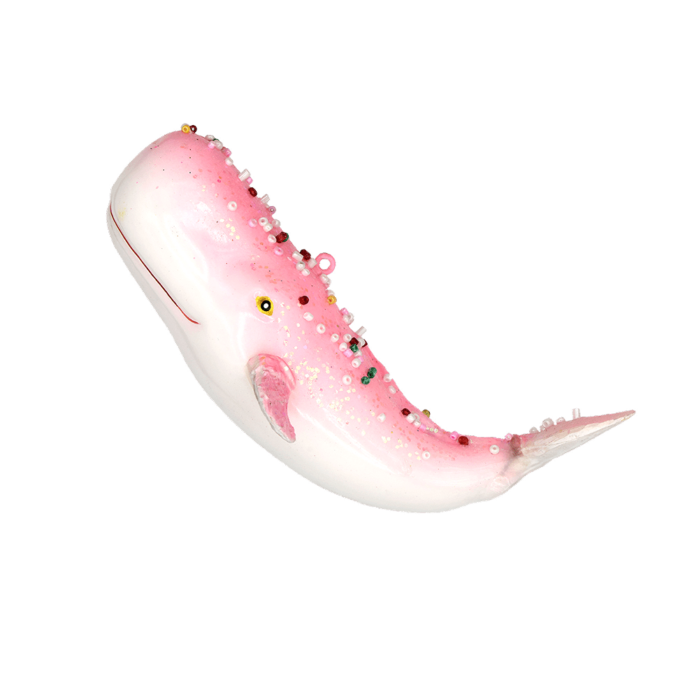 Christmas Ornament Glass Animal Pink Whale 108 Styles