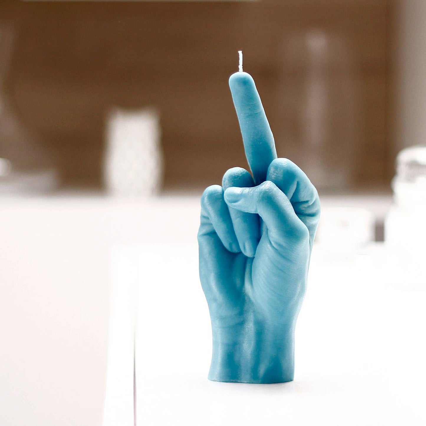 Original CandleHand F*ck You Candle - Lifesize & Full detail: Neon Orange