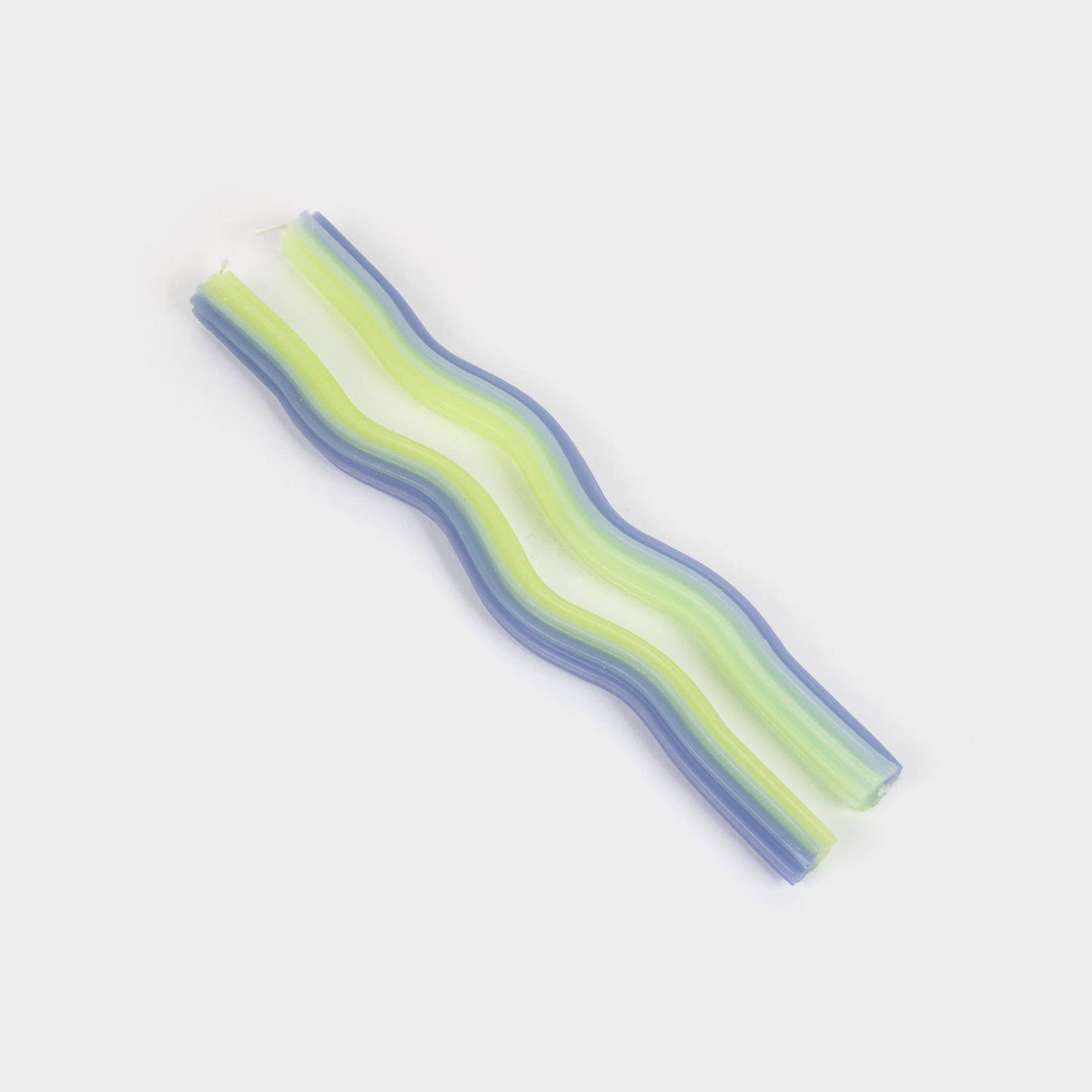 Wiggle Candles - Lav. & Green (2 Pack) - 11" Vibrant Tapers