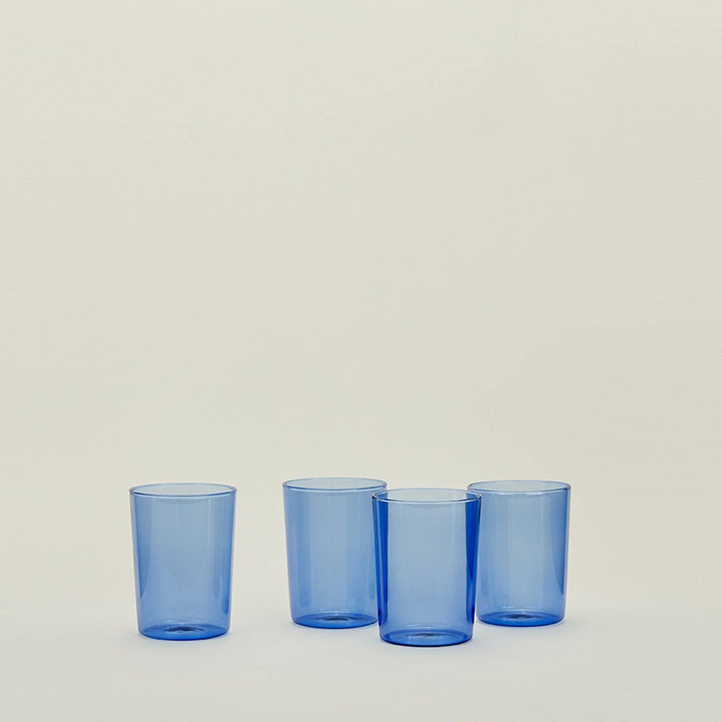 ESSENTIAL GLASSWARE - SET OF 4, BLUE: LARGE