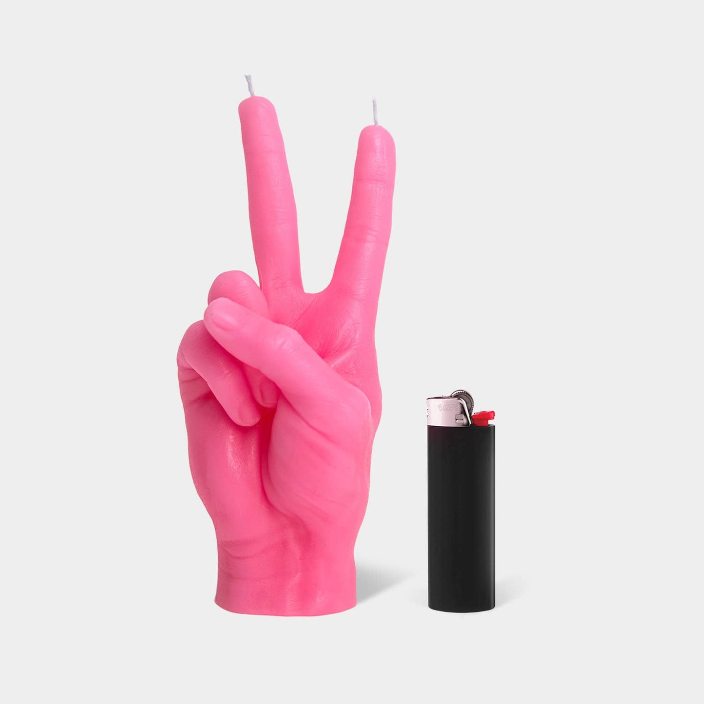 Original CandleHand "Peace" Candle - Lifesize & Full Detail: Blue