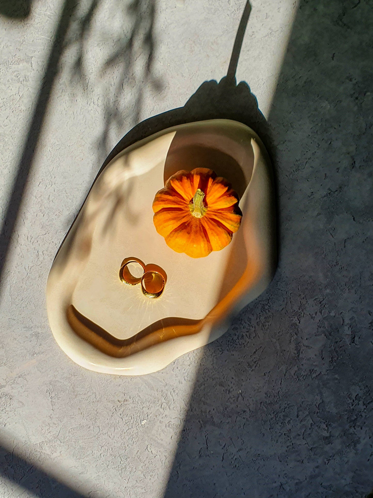 Irregular Cloudy Curvy Tray- Jewellery Holder - Home Decor: Terracotta