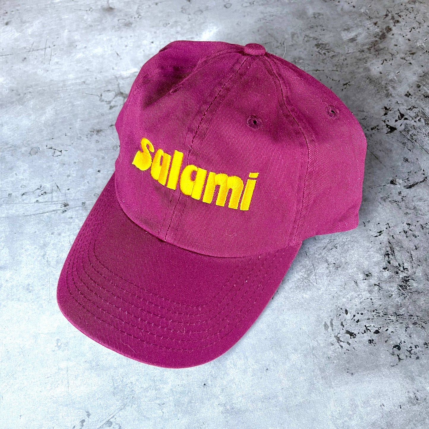 Salami Baseball Cap Dad Hat Restaurant foodie Italian deli