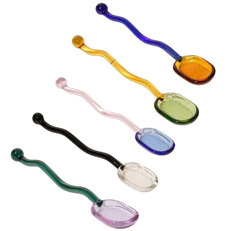 Deco Glass Spoon Set: A