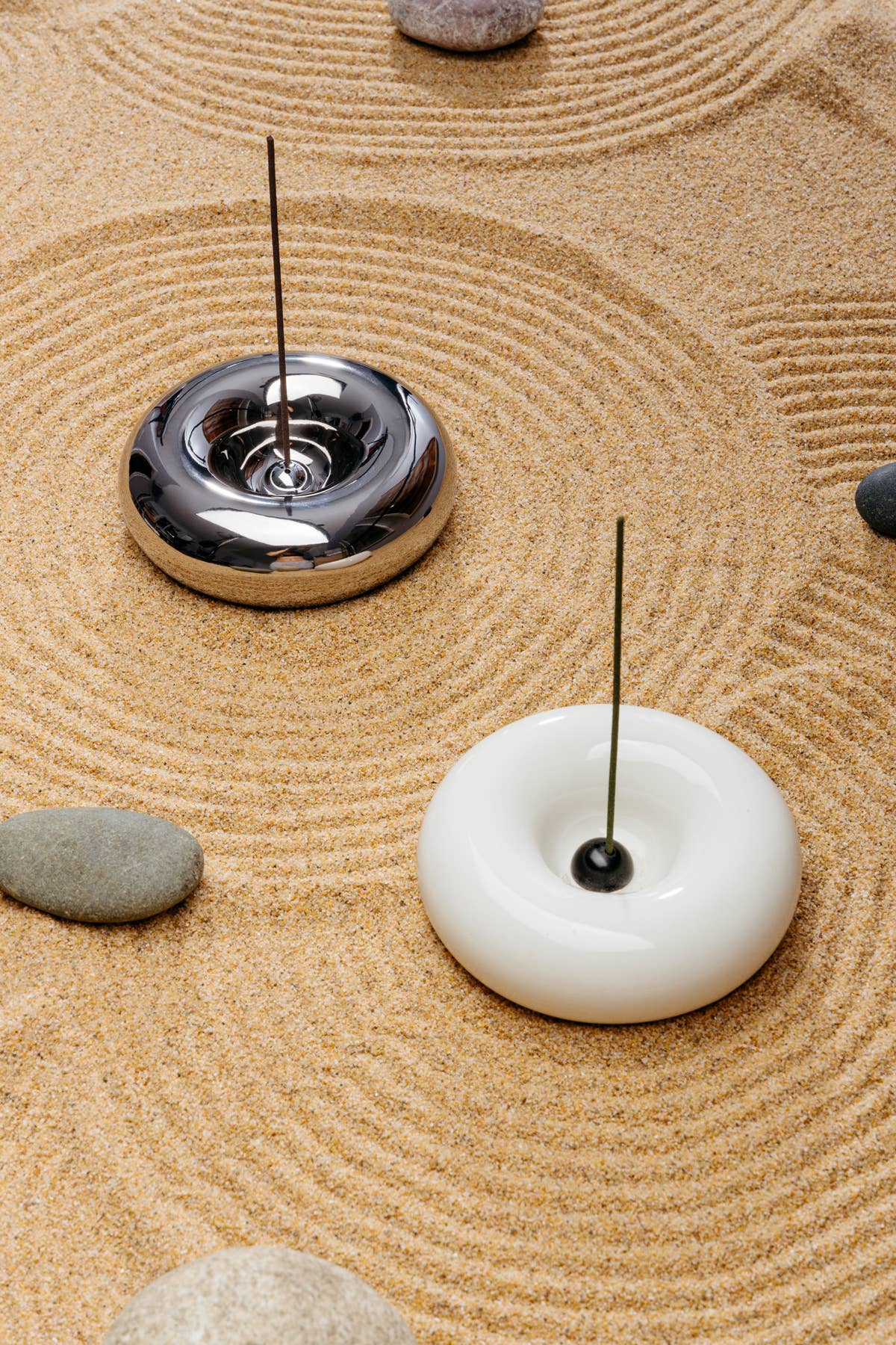 Chrome Incense Holder | The Incense Stone | Ceramic Holder