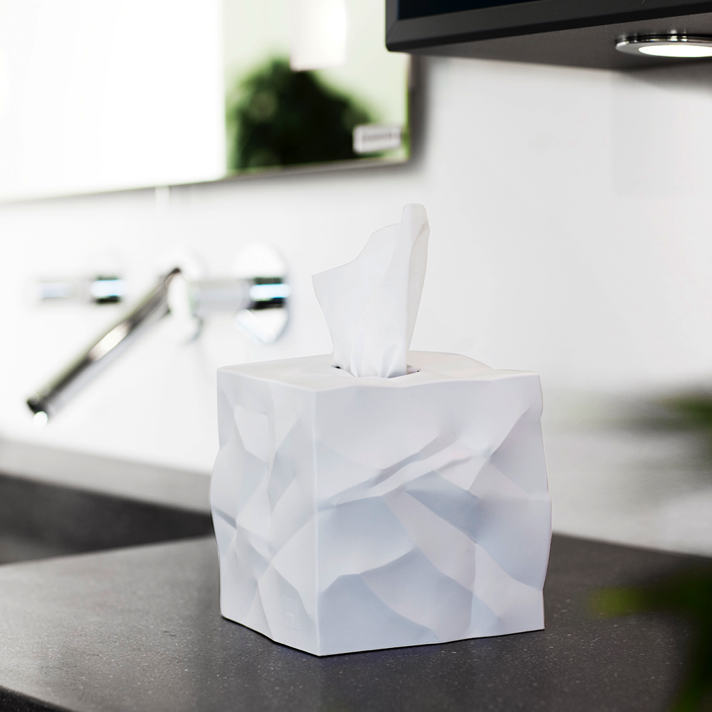 Essey - Cube Tissue Holder: Red