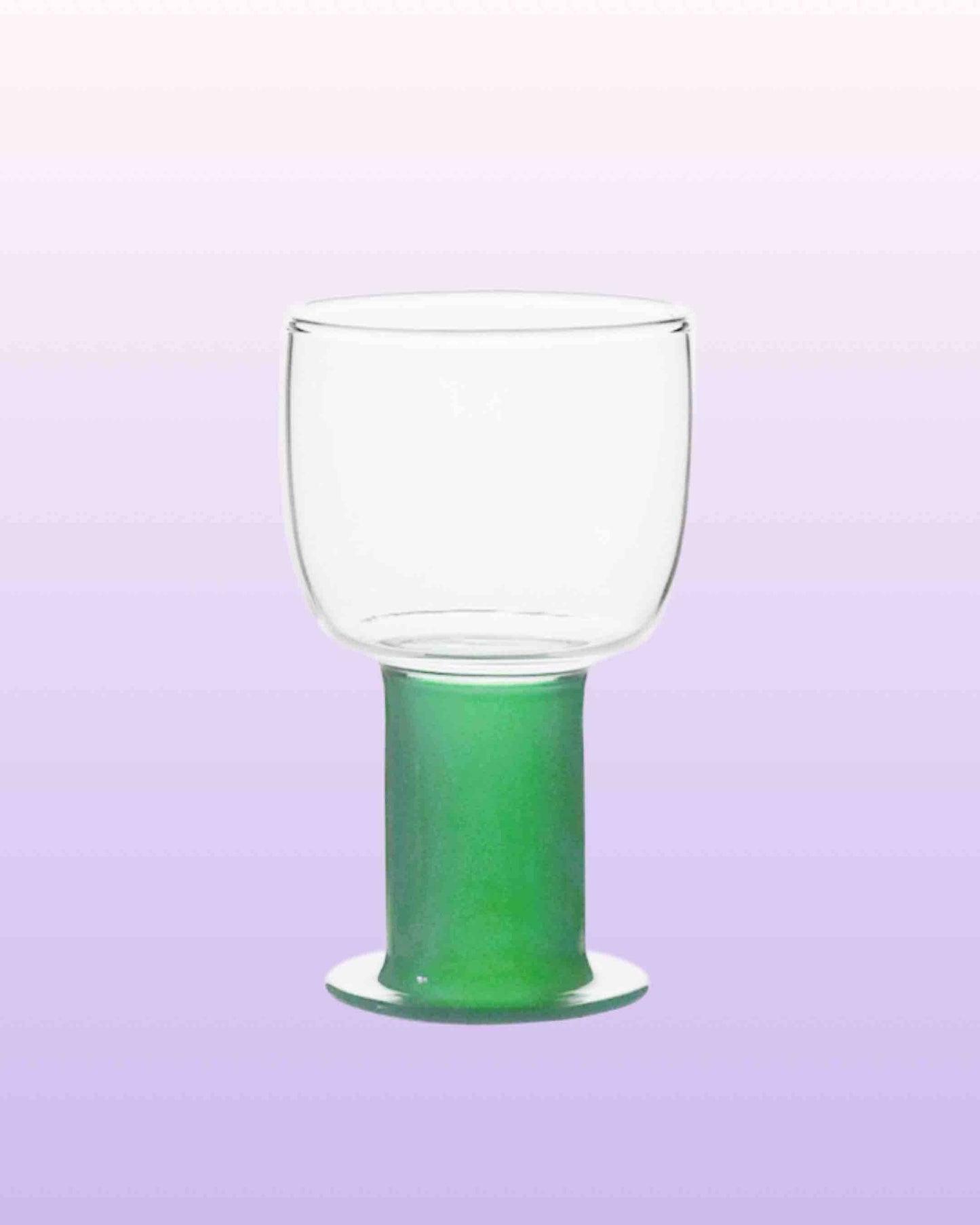 Handblown Chubby Coloured Wine Cocktail Glasses: Mango / Medium