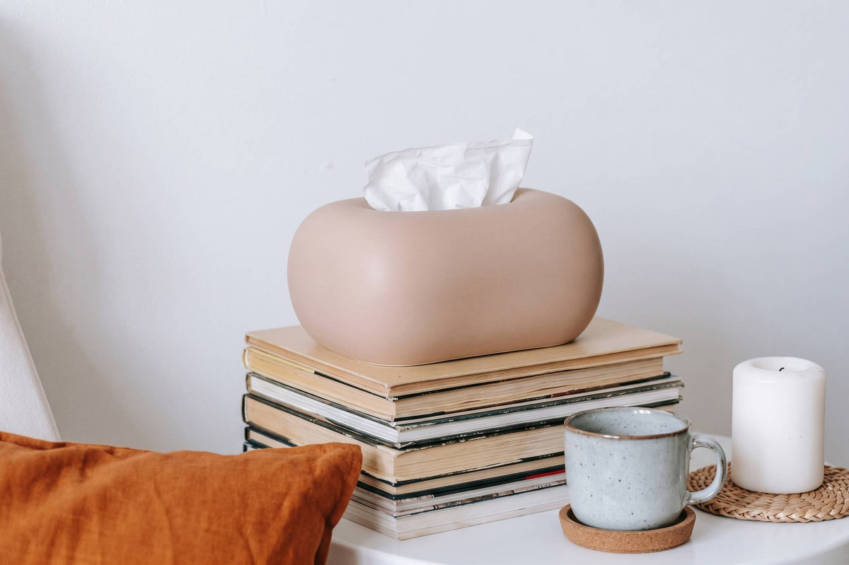 Tissue Box Cover: Silver