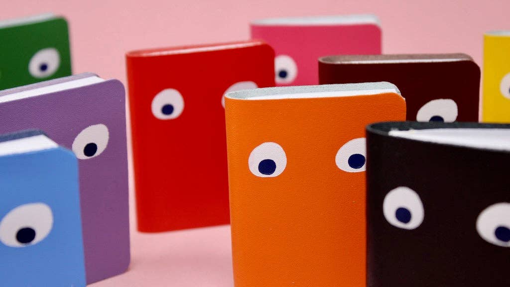 Googly Eye Mini Notebook: Red