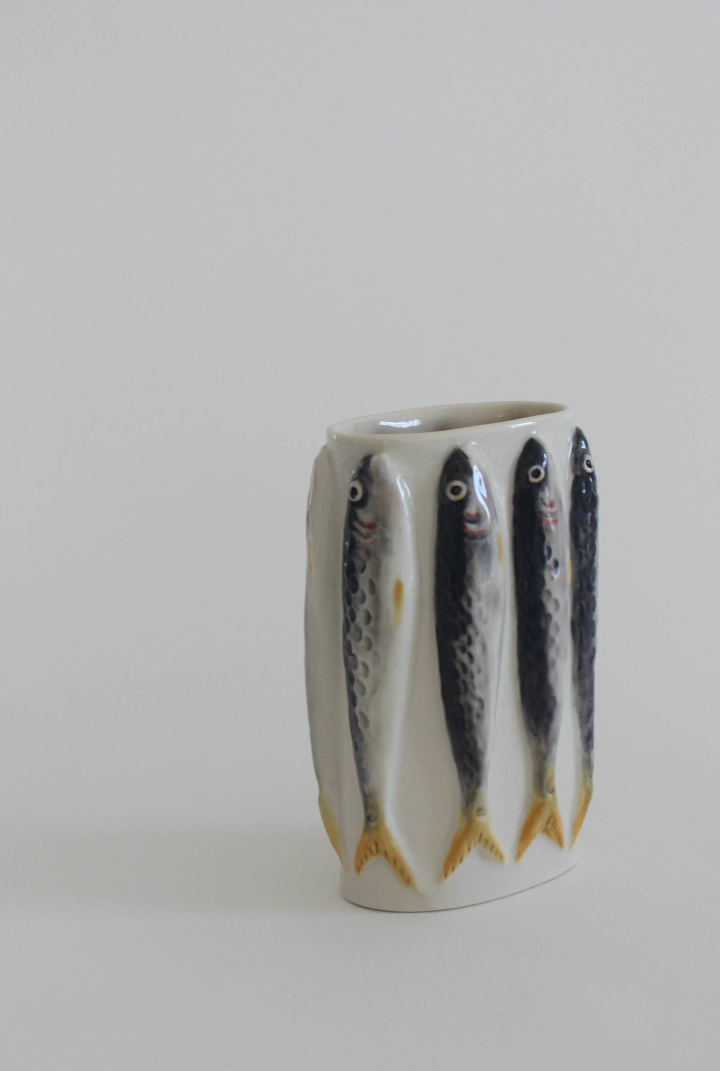 Porcelain Sardine Vase