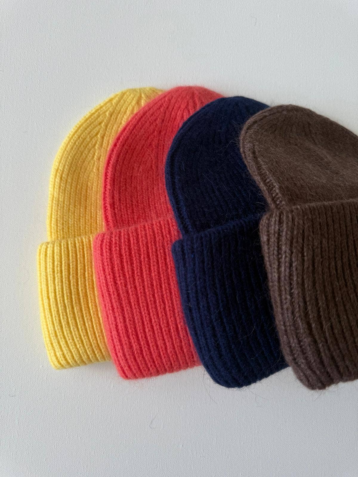 ROYAL ANGORA WOOL BEANIE - crystal brights: Crystal red