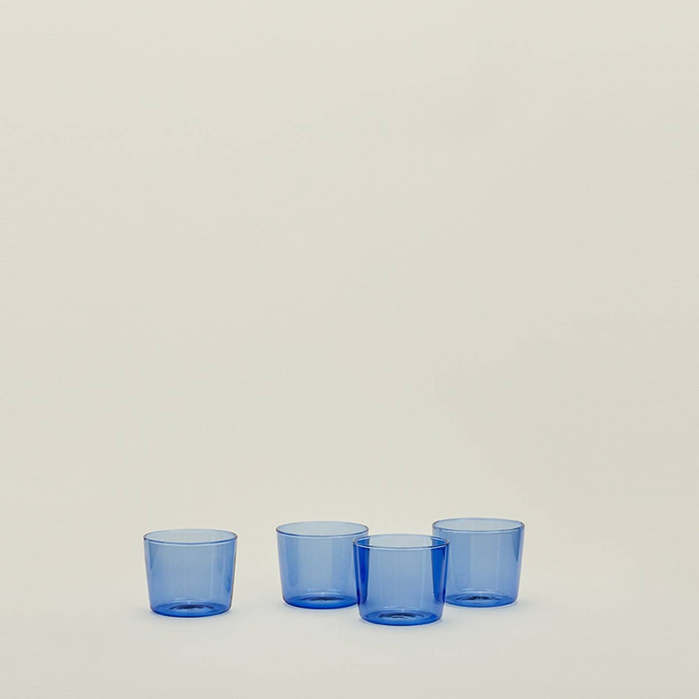 ESSENTIAL GLASSWARE - SET OF 4, BLUE: LARGE