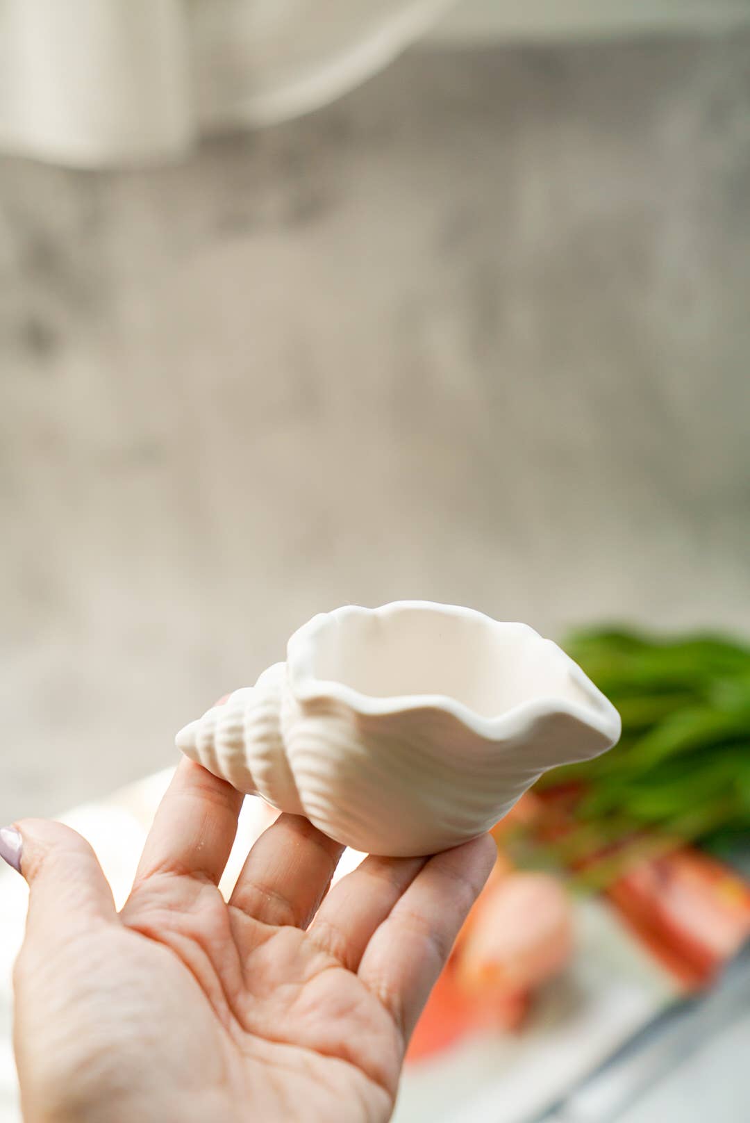 Shell Jewellery Dish, Ring Holder Spring & Summer Home Decor: Off White
