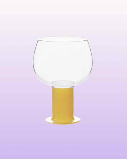 Handblown Chubby Coloured Wine Cocktail Glasses: Mint / Large