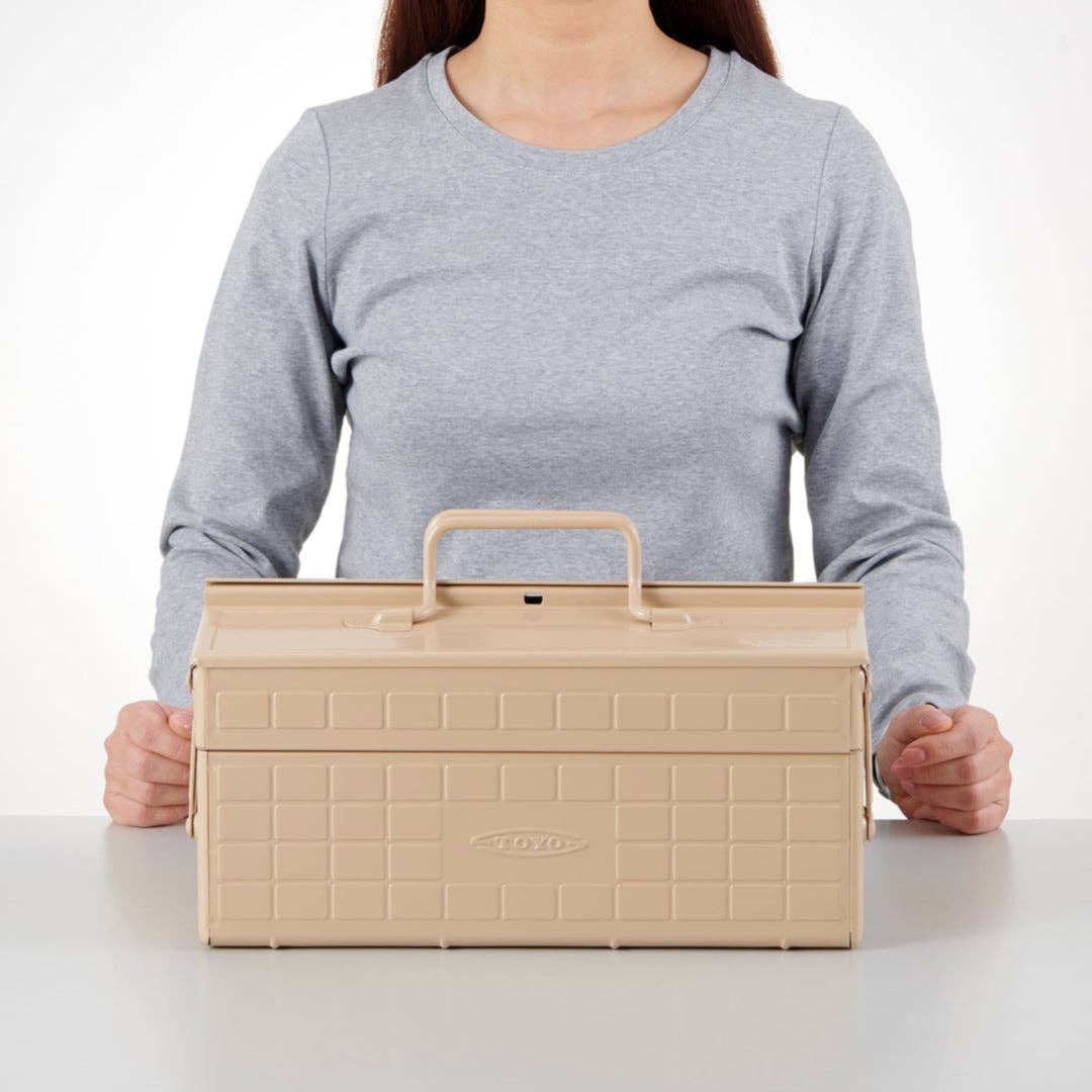 Toyo - Steel Cantilever Toolbox ST-350: Ameico Orange
