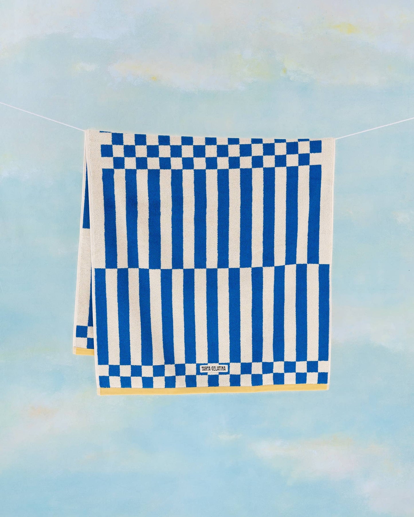 Clubhouse Stripe Towel: Red / Hand Towel