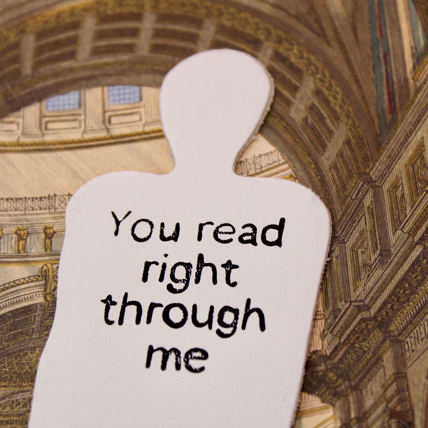 Skeleton Bookmark: Hot Pink