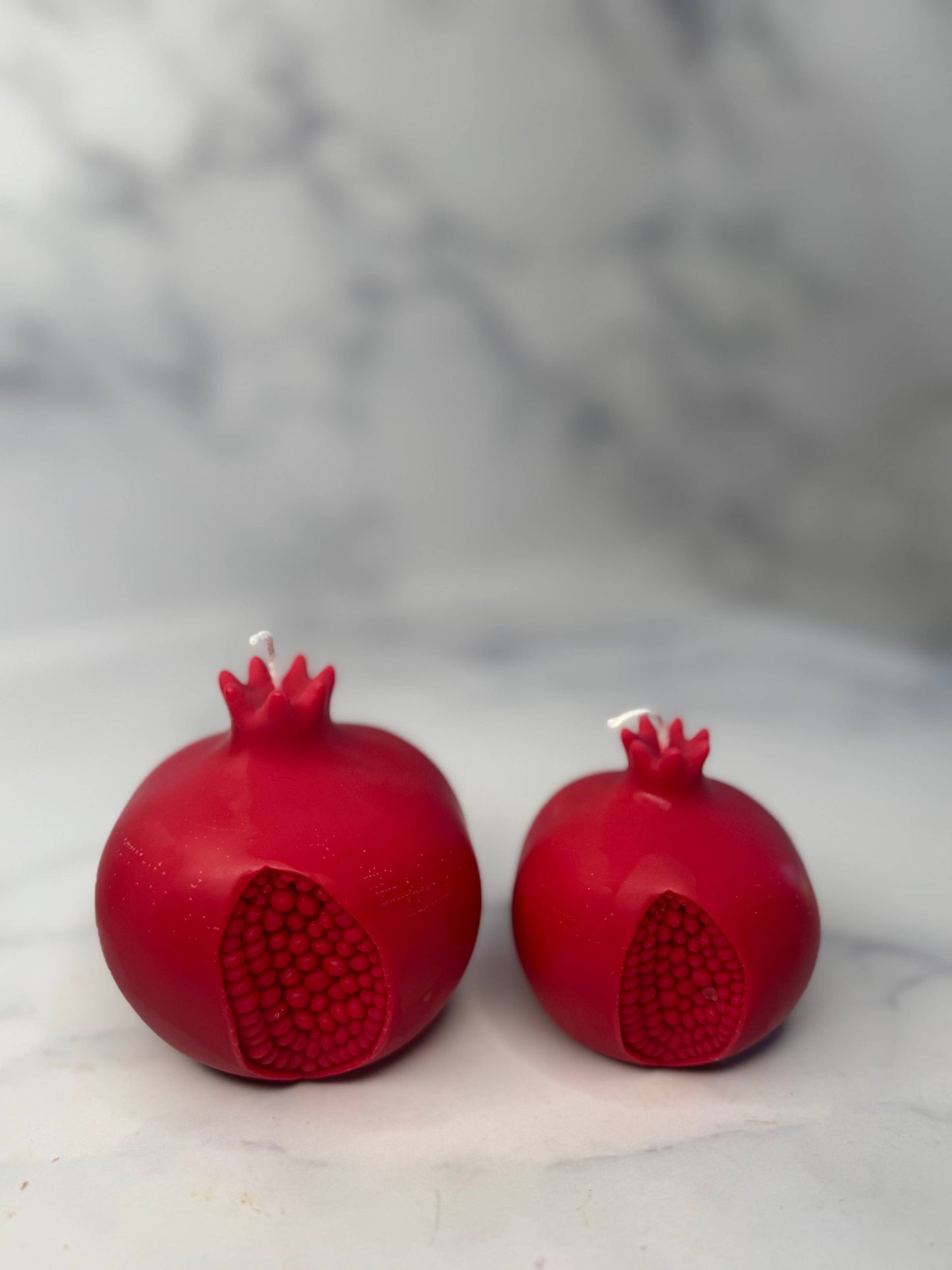 Pomegranate Candle: Large / Red / Pomegranate Rose Pomegranate + Cedar