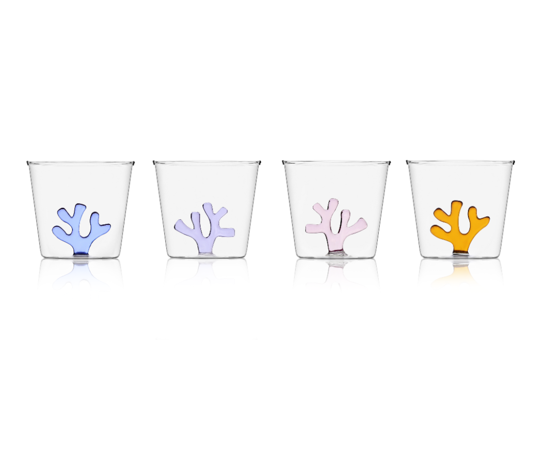 Whimsical Tumbler Glasses | Set of Four: Mixed