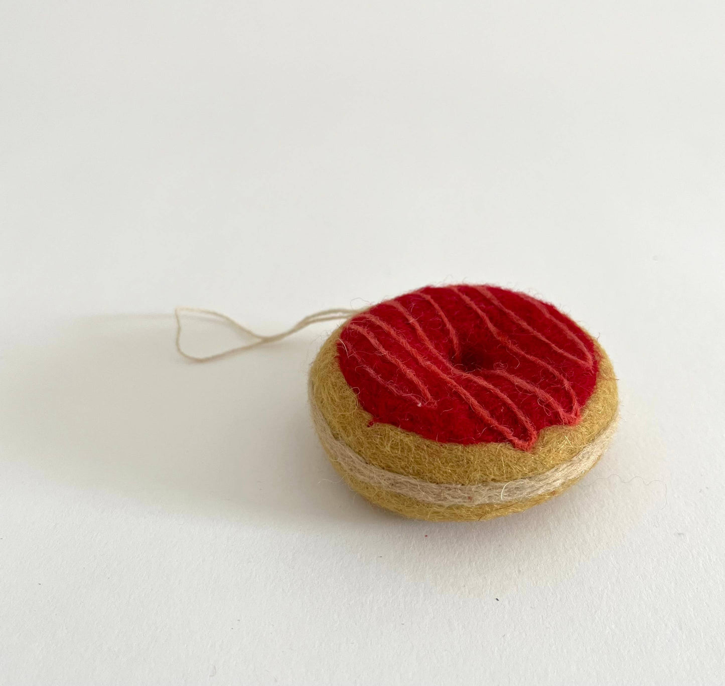 Strawberry Glazed Donut Ornament