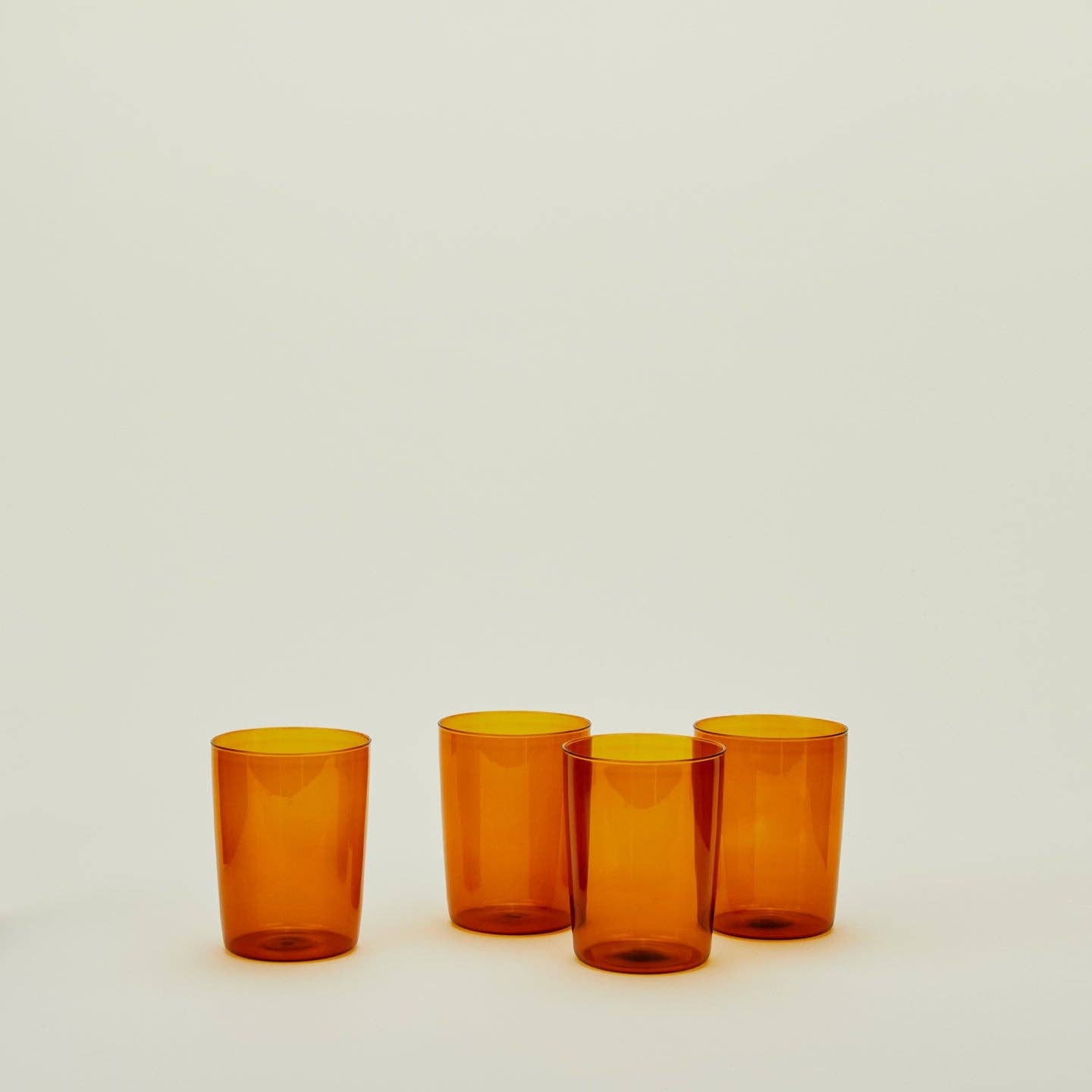 ESSENTIAL GLASSWARE - SET OF 4, TERRACOTTA: MEDIUM