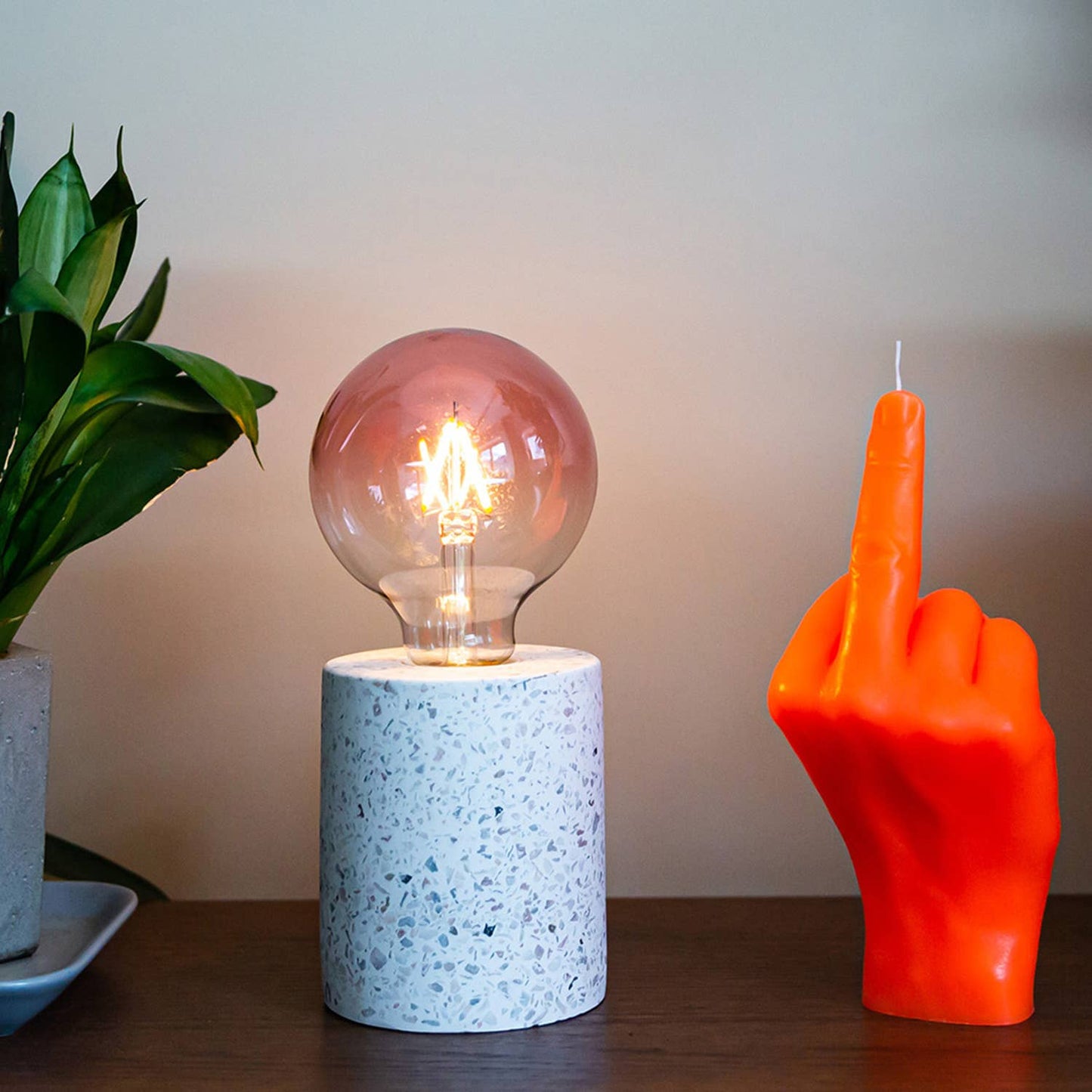 Original CandleHand F*ck You Candle - Lifesize & Full detail: Neon Orange