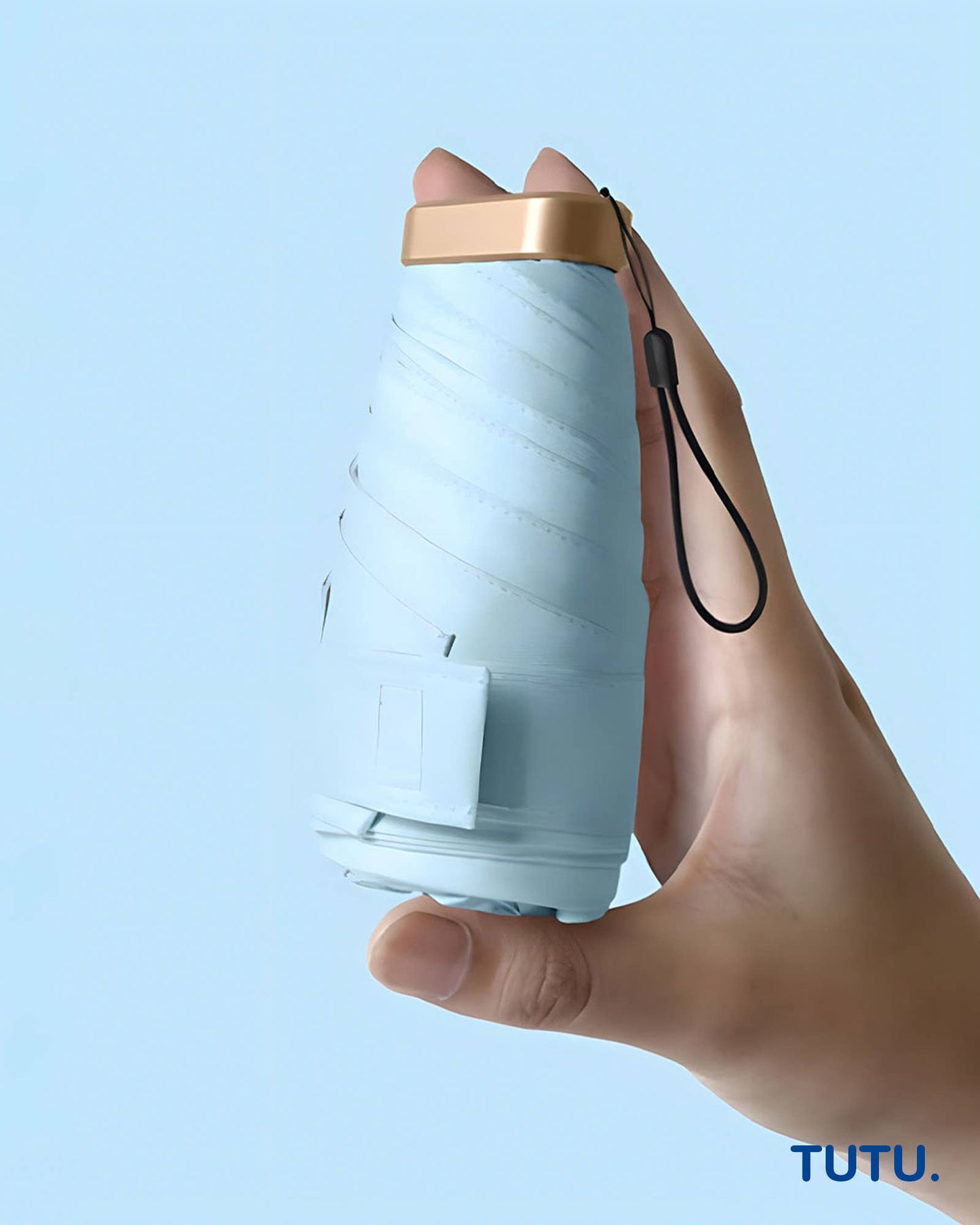 "Carte" Pocket Mini Umbrella - Baby Blue: