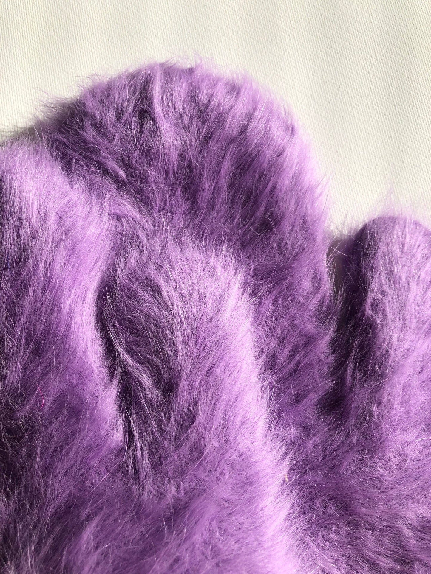 FLUFFY ANGORA MITTENS - crystal brights: Royal blue ( Mid of November )