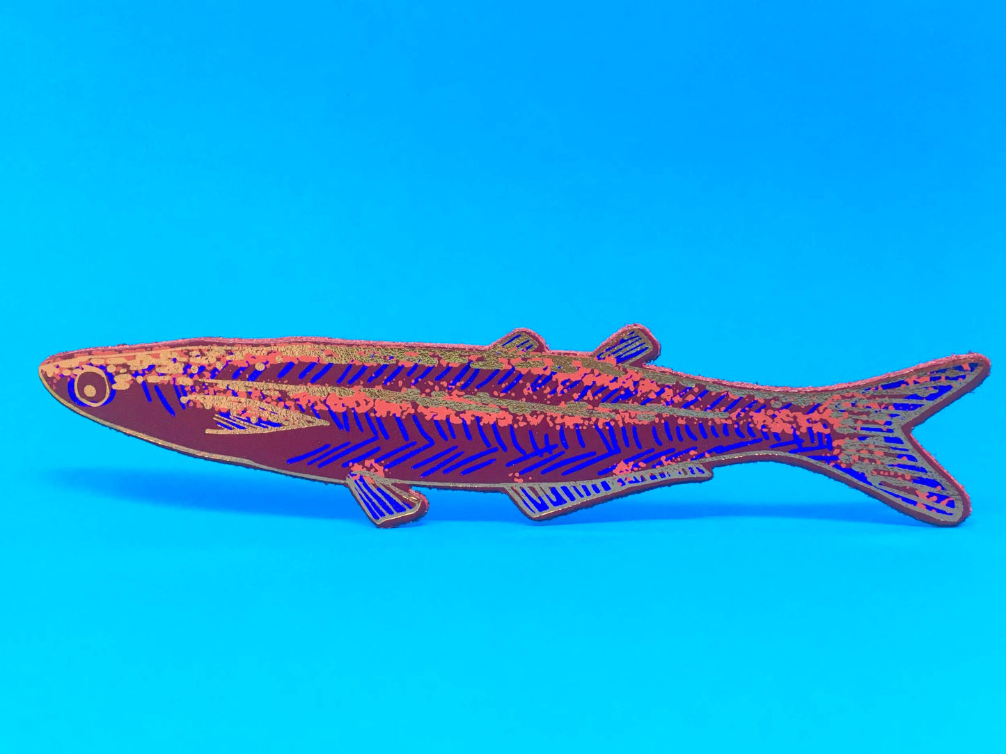 Fish "Any Fin is Possible" Bookmark: Cornflower Blue