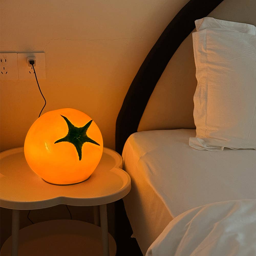 3 Color Dimmable Cute Table Lamp Night Light: Red