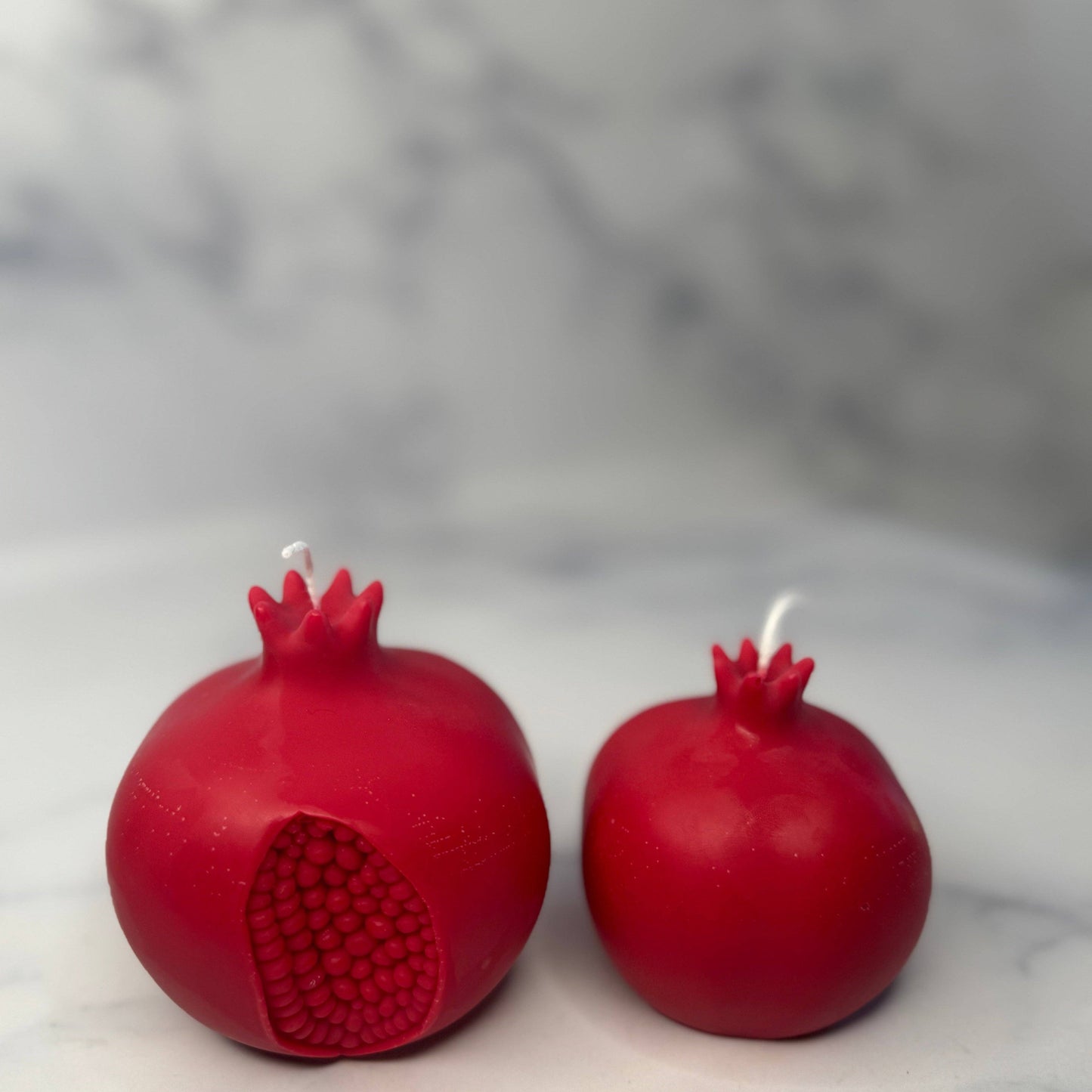 Pomegranate Candle: Large / Red / Pomegranate Rose Pomegranate + Cedar