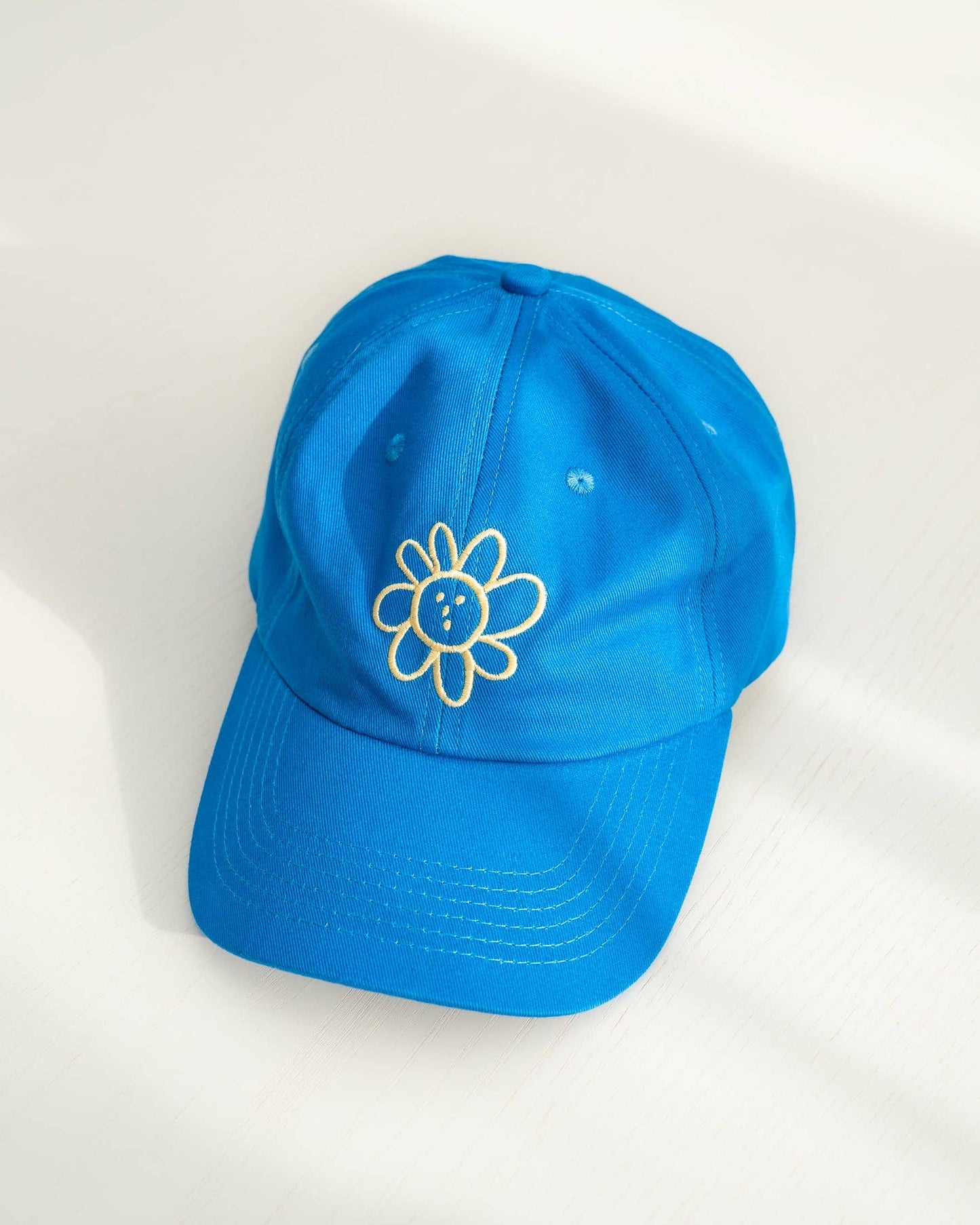 Silly Flower Cap: Cobalt Blue