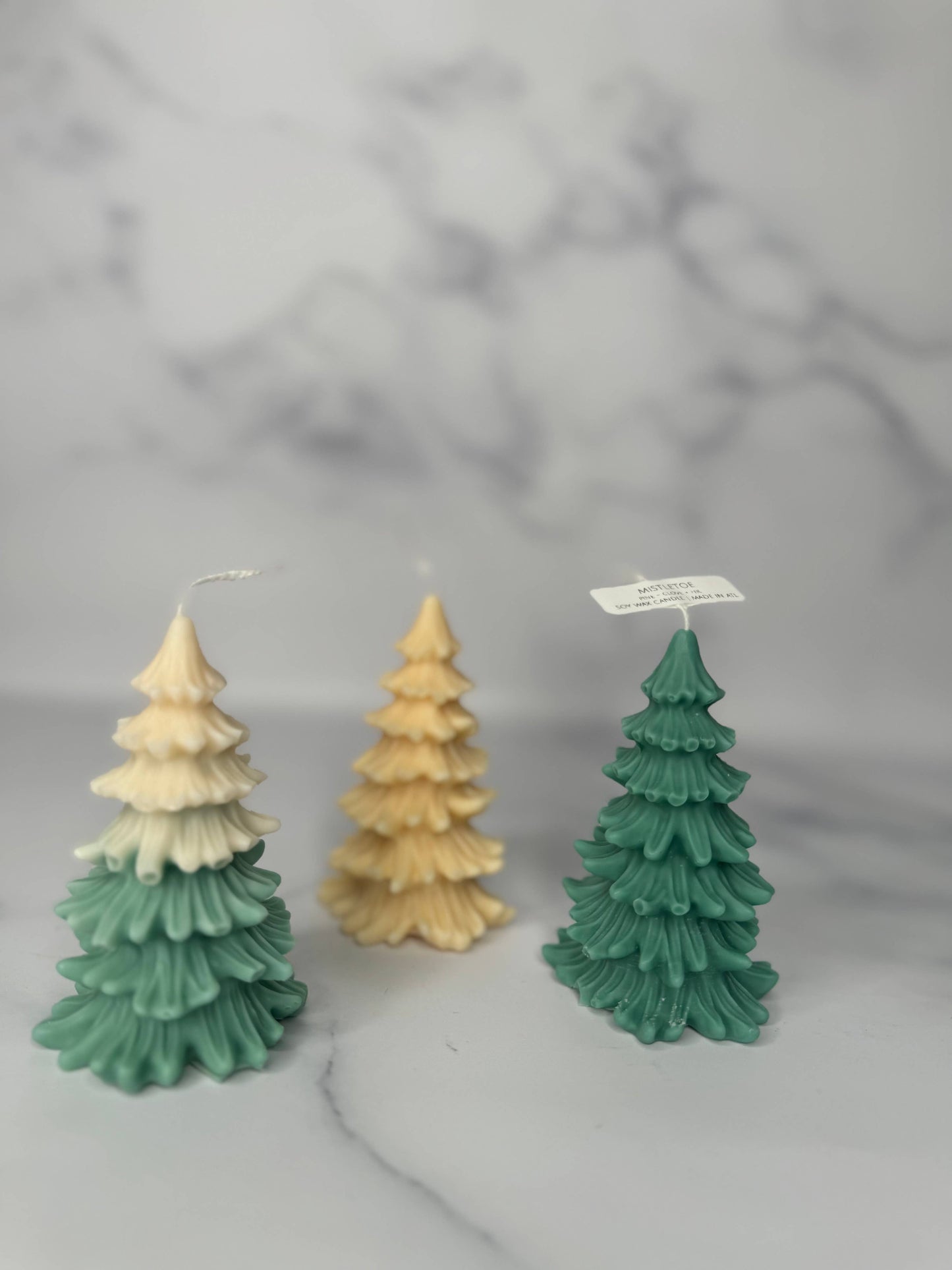 Scotch Pine Christmas Tree Candle: Green / Chill Out Eucalyptus + Peppermint + Vanilla