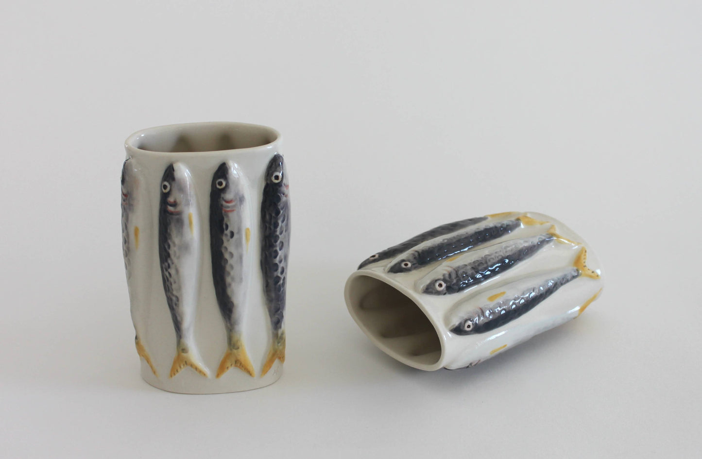 Porcelain Sardine Vase