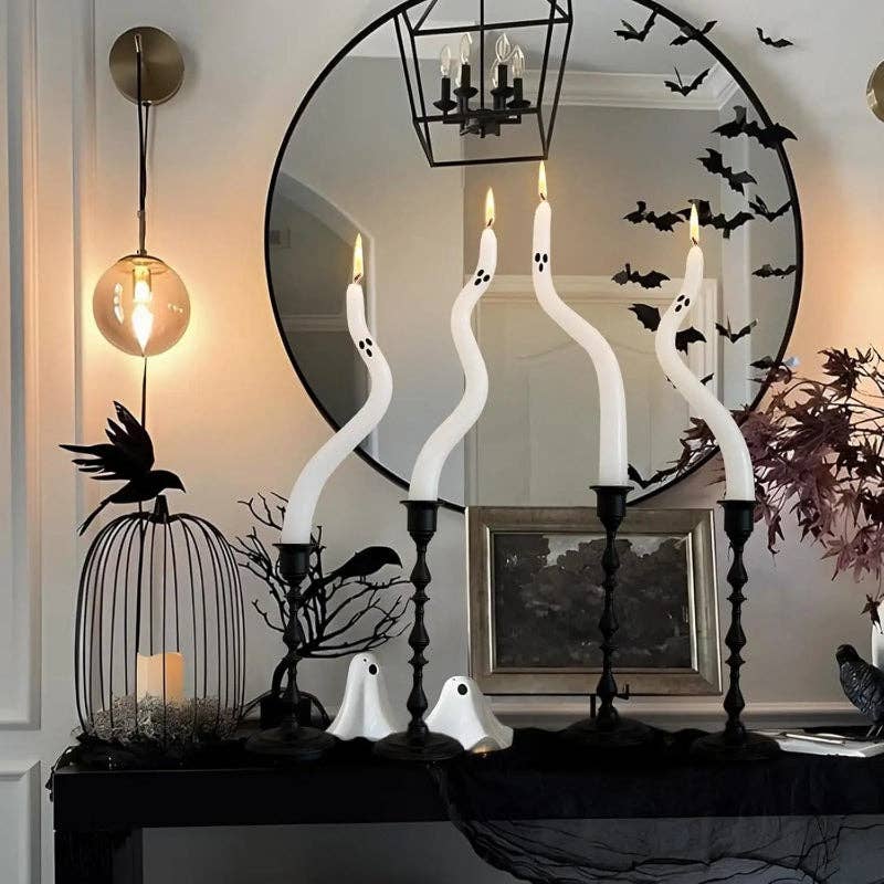 Ghost Taper Candle