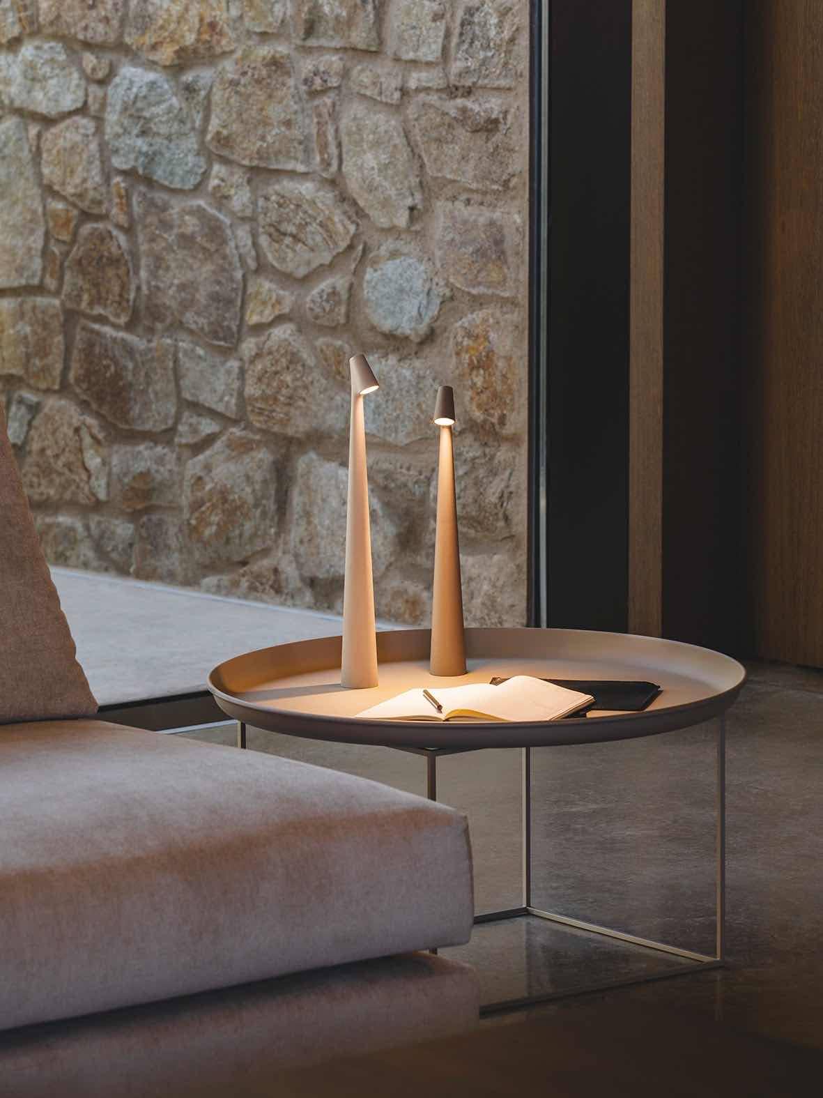 Nordic Metal Portable Dimmable Table Beside Lamp Nursery: White