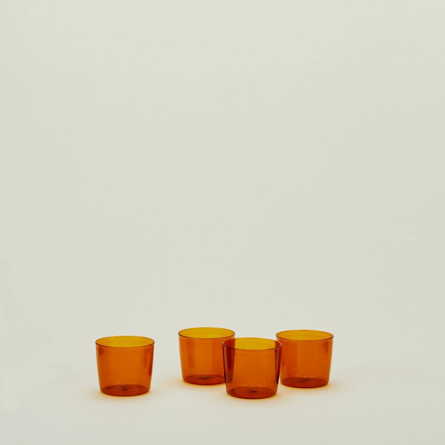 ESSENTIAL GLASSWARE - SET OF 4, TERRACOTTA: MEDIUM