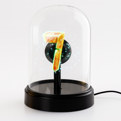 3D Hologram Fan Projector LED Light Table Lamp with Cover