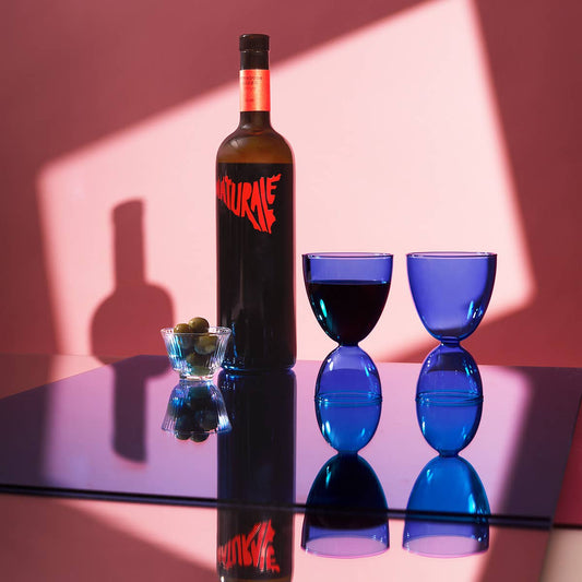 Classic Dark Blue Mamo Dual-Purpose Cocktail/Liquor Glass