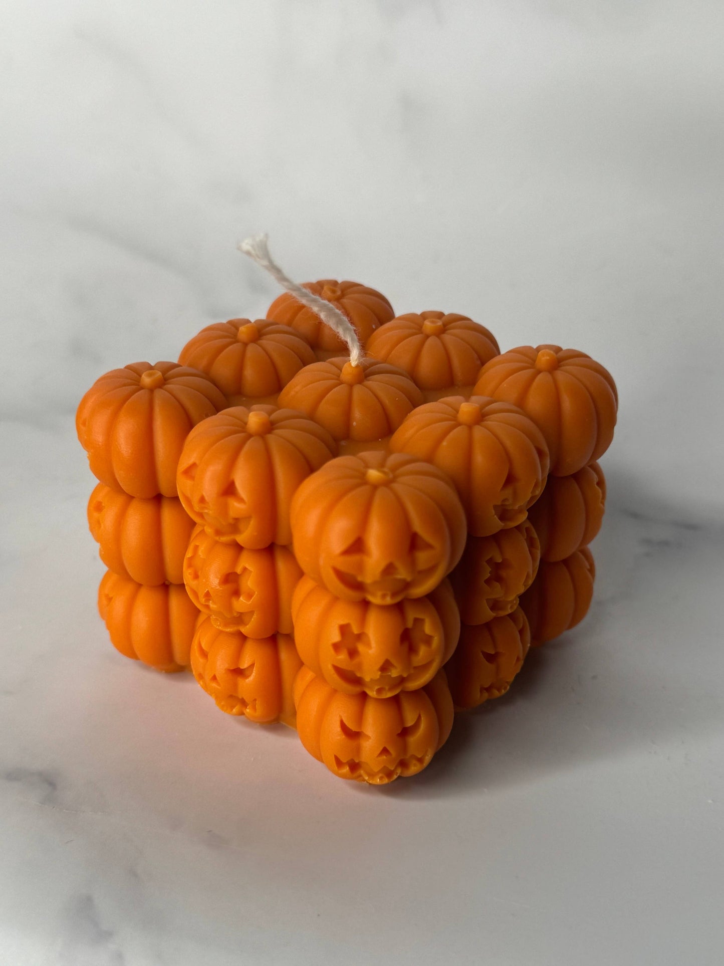 Pumpkin stack bubble candle: Yellow / Apple-solutely Apple + persimmon + Citron