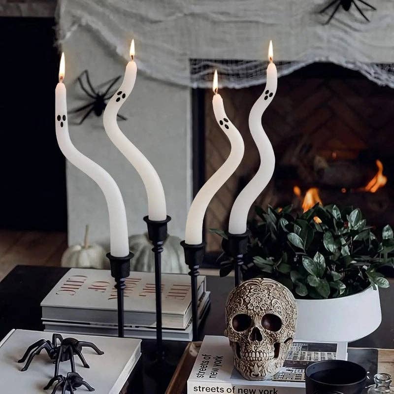 Ghost Taper Candle