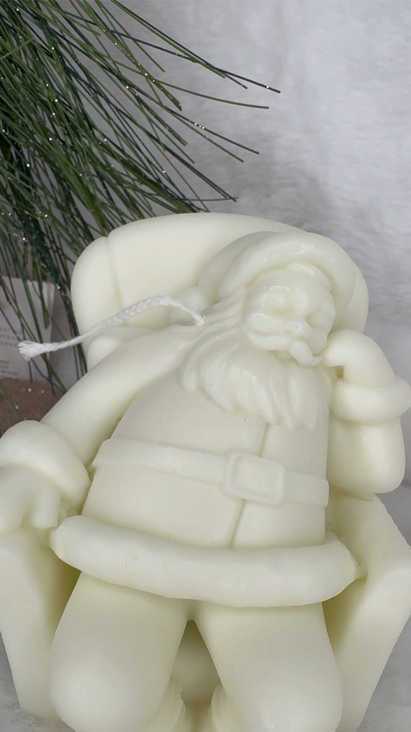 Tired Santa Candle: Nude / Morning wood Santal + Sandalwood + Coconut