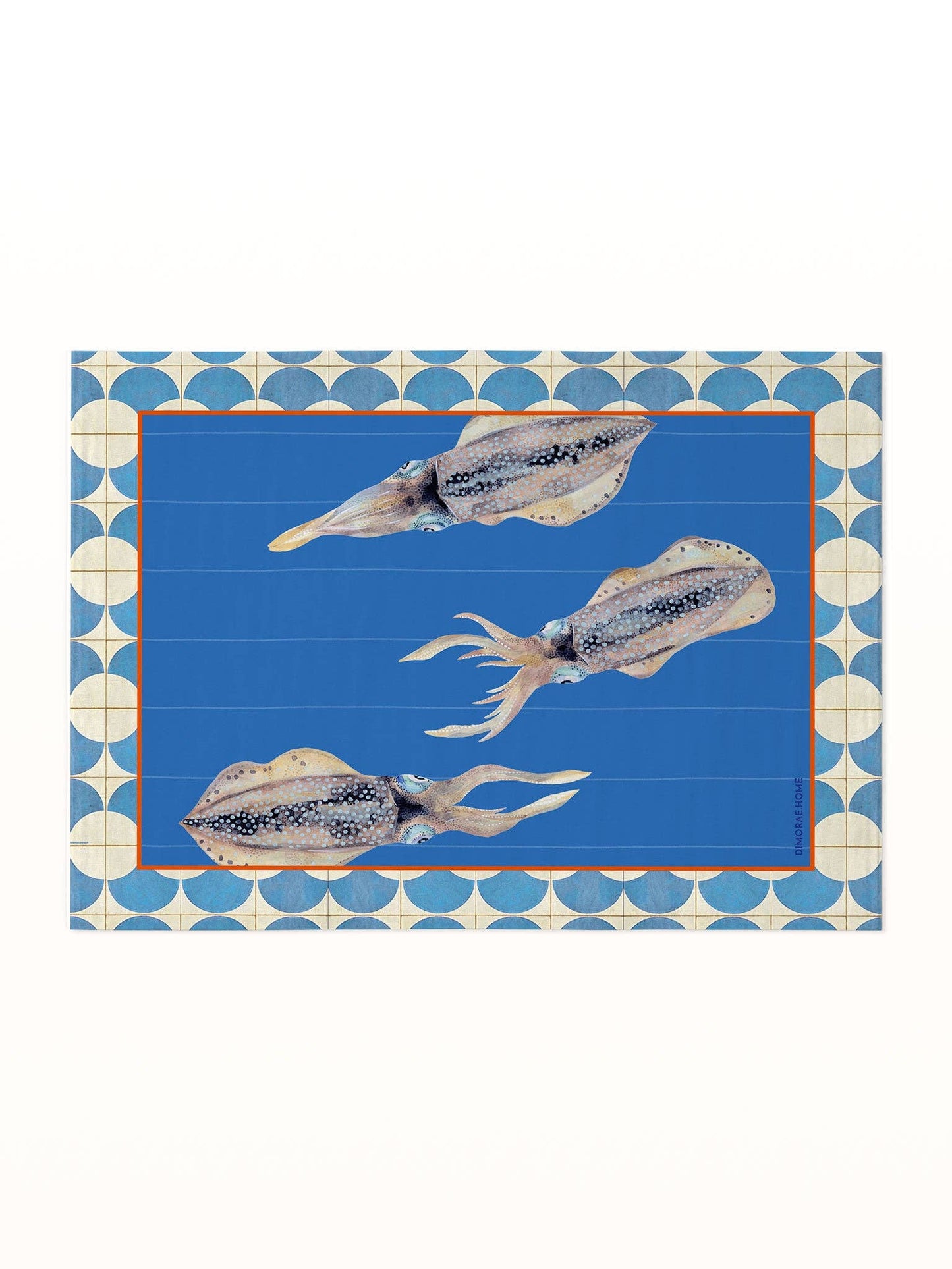 SEA Masonite Placemat - Squid: Round