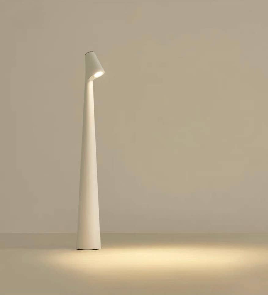 Nordic Metal Portable Dimmable Table Beside Lamp Nursery: White