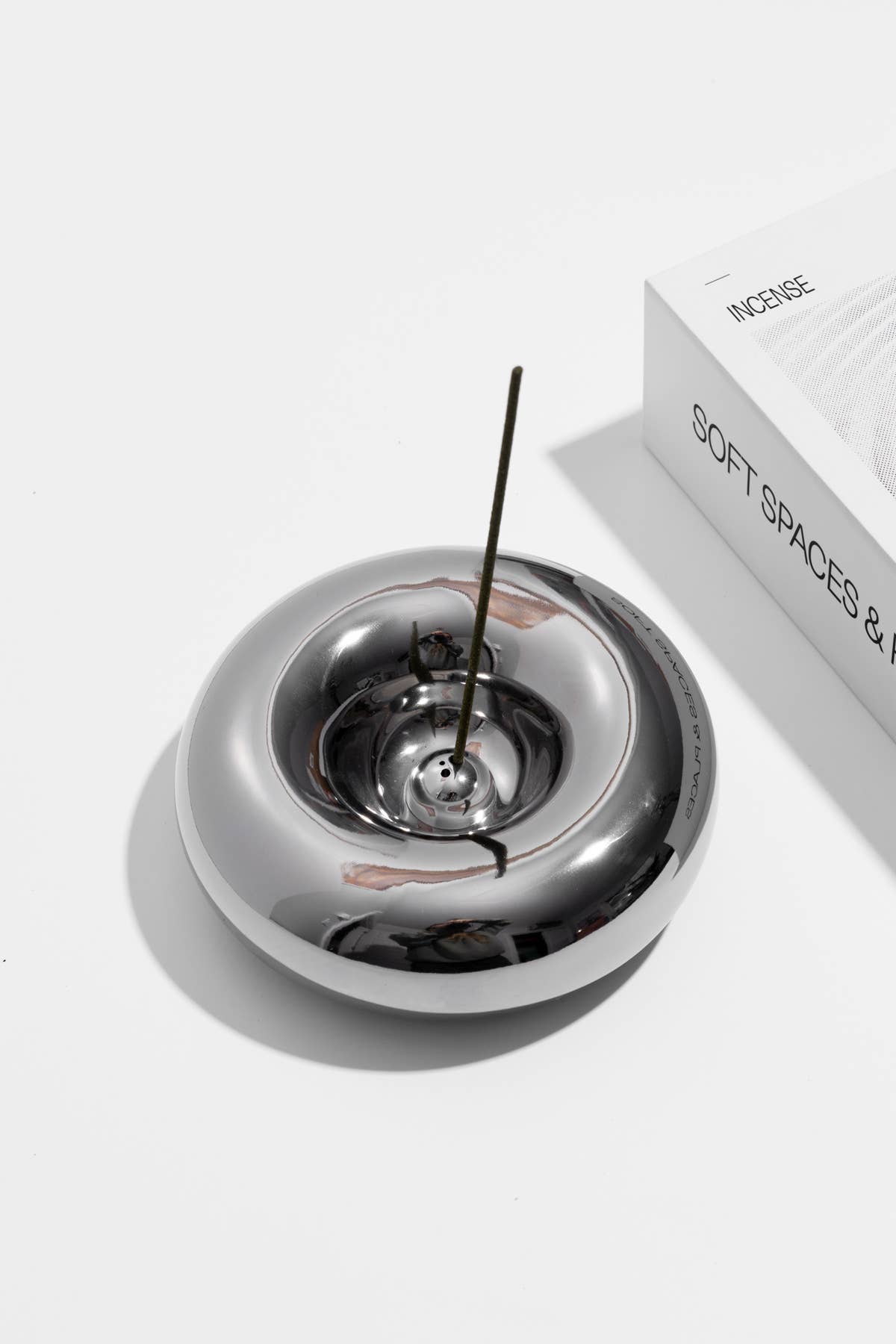 Chrome Incense Holder | The Incense Stone | Ceramic Holder