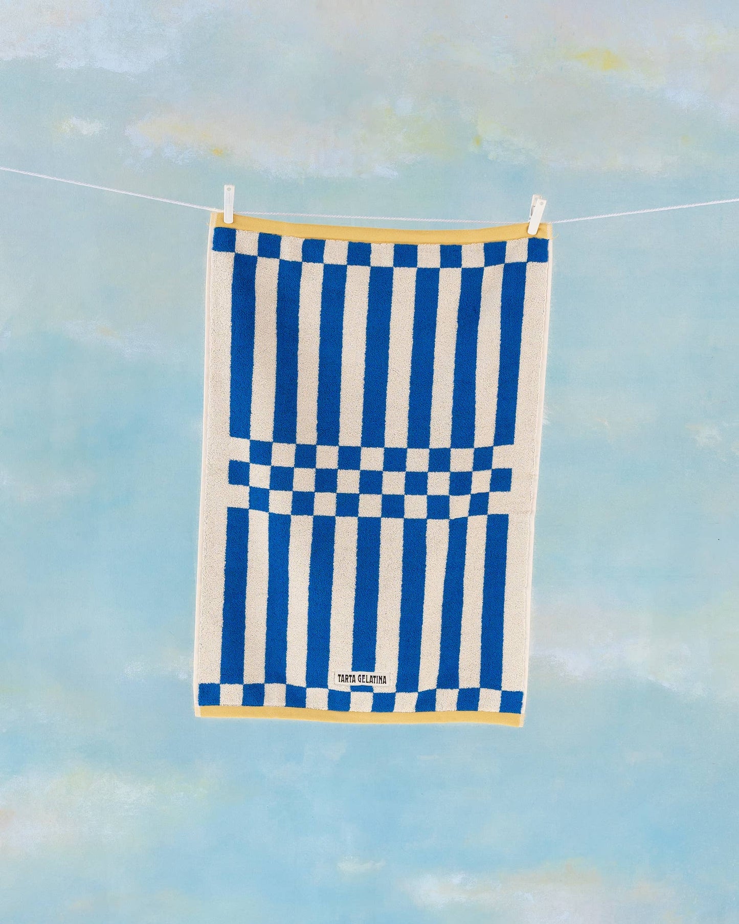 Clubhouse Stripe Towel: Blue / Hand Towel