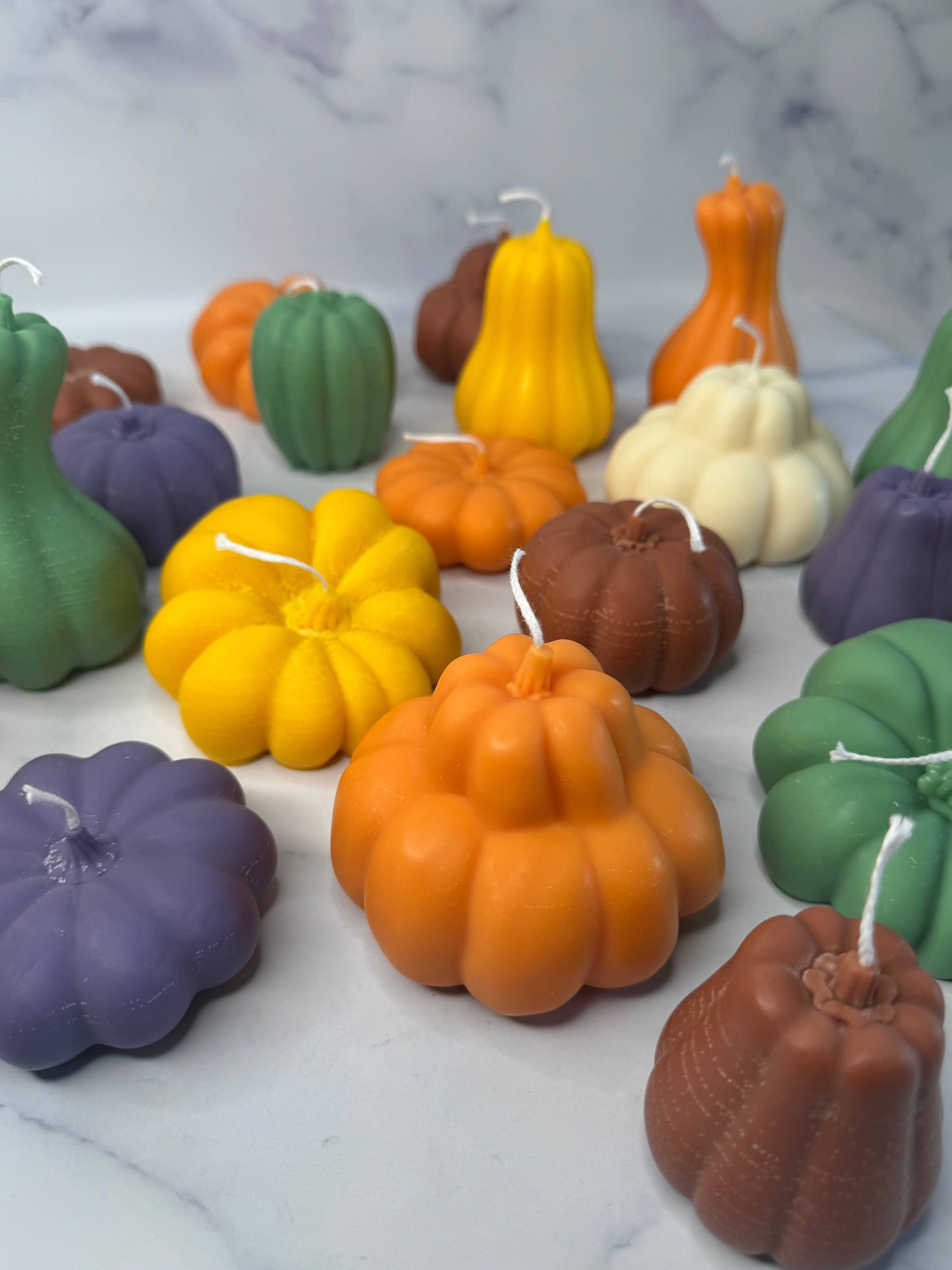 Gourd Candles: Gertrude / Yellow / Unscented