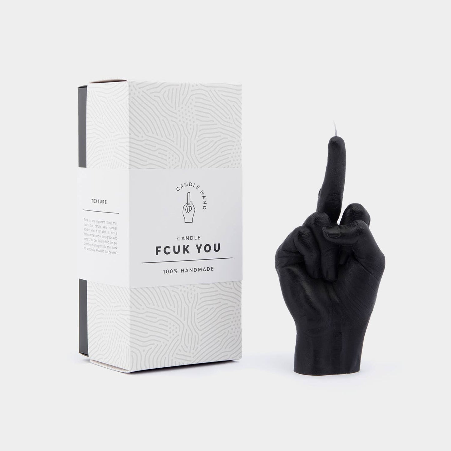 Original CandleHand F*ck You Candle - Lifesize & Full detail: Neon Orange